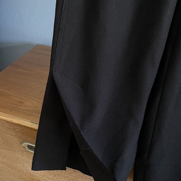 Demoo Parkchoonmoo Black High Rise Wide Leg Pants Wool Blend Size US 6/8 - Picture 6 of 8
